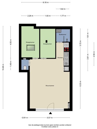 Floorplan - Harmoniestraat 32, 3151 AB Hoek van Holland